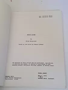 Mystic River Movie Script Reprint Screenplay Script 2003 Clint Eastwood RARE - Picture 1 of 4