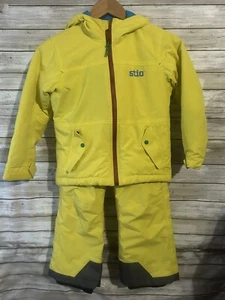 Cappotto pantaloni da neve isolati Stio bambina bambini 6 giallo sci snowboard j134 - Foto 1 di 7