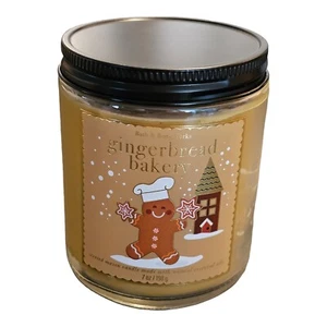 GINGERBREAD BAKERY 7oz Mason Jar Candle BATH & BODY WORKS Candle Never Burned - Picture 1 of 9