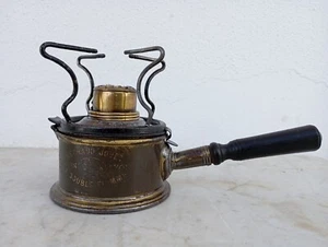 Estufa de alcohol francesa vintage Rarity Rechaud Jovet Lyon depositar doble llama - Imagen 1 de 19
