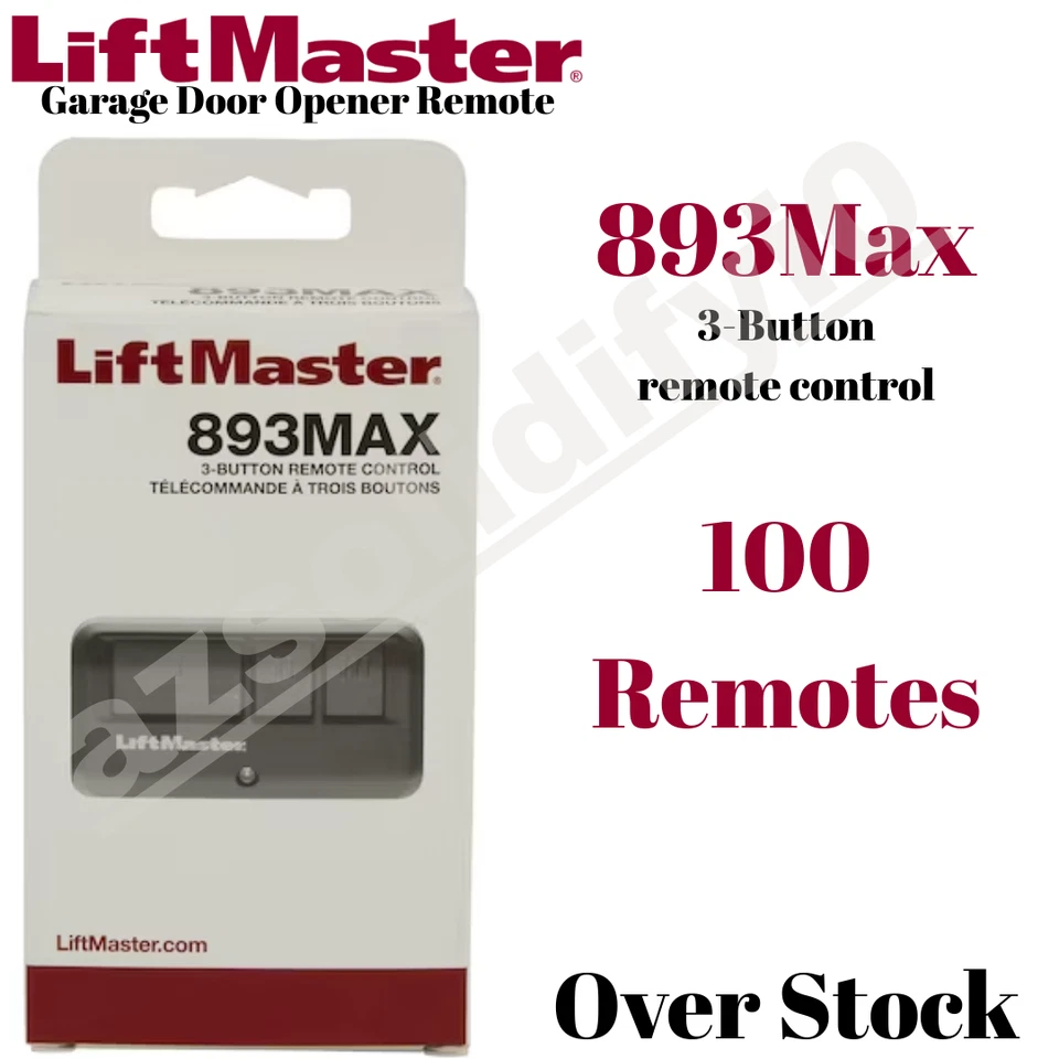 LiftMaster 893MAX 3 botones visera control remoto abridor de puerta de garaje Foto 1 de 1