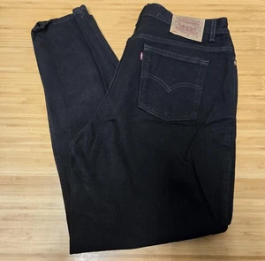 Vintage Levi's 550 Jeans Womens 18W Black Relaxed Fit Tapered Leg Made USA 90s - Picture 1 of 9