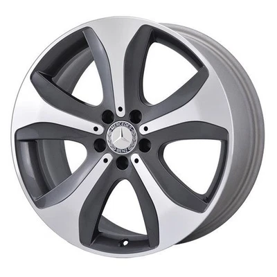 Llanta de 19" Mercedes-Benz SL400 de fábrica OEM 97065 (R) 2013-2015 gris mecanizada Foto 1 de 2
