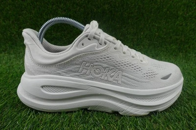 Hoka One One Bondi 9 Shoes Womens Size 7.5 White Running Sneaker 1162012 WWH - Image 1 of 4