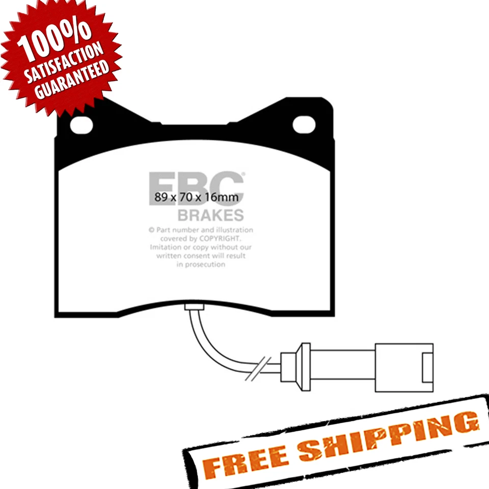 Pastillas de freno delanteras EBC DP3753C Redstuff cerámica bajo polvo para BMW M1 1979-1981 Foto 1 de 4