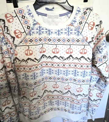 Conjunto de pijama estilo jogger PJ Salvage suave polar Fair Isle talla pequeña A807 Foto 1 de 4