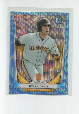 2014 BOWMAN CHROME DRAFT BLUE WAVE REFRACTORS #CDP94 DYLAN DAVIS - Image 1 of 2