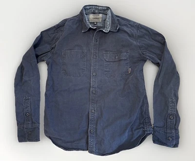 Camisa Chrome Industries Para Hombre S Franela Azul Ligera Abotonada Foto 1 de 4