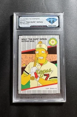 1994 Skybox B1 Willy "The Dupe" Dipkin Simpsons II Promo Card Centered 💎DSG 6.5 - Image 1 of 2