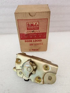 NOS OEM 1957 1958 FORD GALAXIE FAIRLANE LH REAR DOOR LOCK LATCH B7A-7326413-A - Picture 1 of 17