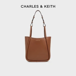 Brown CHARLES & KEITH Large Capacity Commuter Shoulder Tote Bag - Picture 1 of 5