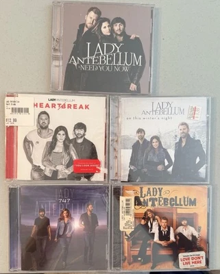 Lady Antebellum 5CD Lot. Need You Now, 747, Heartbreak, On This Winters. Lady A. - Imagem 1 de 4