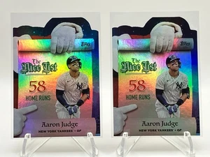 (2) 2025 Topps Holiday - Making The Nice List - #MNL-3 Aaron Judge - Picture 1 of 2