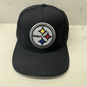 Mitchell & Ness Pittsburgh Steelers Snapback Hat Black Adjustable Cap - Picture 1 of 7