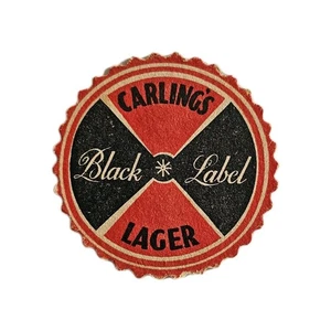 Carlings Black Label Vintage Beer Mat - Picture 1 of 1