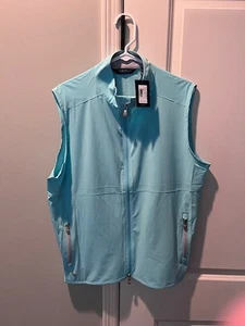 Peter Millar Golf Crown Sport Men's XL Full Zip, Hyperlight, Vest-NWT! - Picture 1 of 7