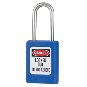MASTER LOCK S33KAS6BLU Lockout Padlock,KA,Blue,1-13/16"H,PK6 6MDA8 - Picture 1 of 1
