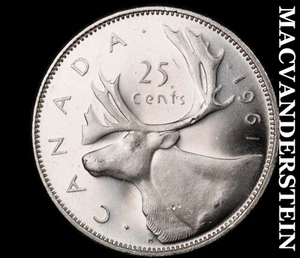 Kanada: 1961 25 Cent Silber - Auswahl Edelstein Brillant Stempelglanz #C9336 - Bild 1 von 2