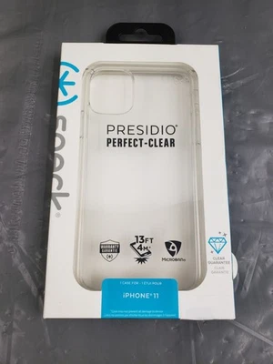 New Speck Presidio Perfect Clear Hardskin Phone Case for iPhone 11 - 13ft Drop - Image 1 of 3
