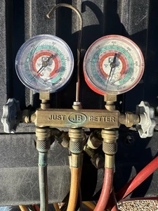 JB Manifold Gauge Set R-404A R-410A  Just Better KOBRA Charging Hoses HVAC - Picture 1 of 2