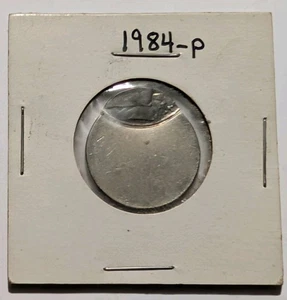 1984-P Philadelphia Jefferson Nickel Off Center Strike Over 75% Error  - Picture 1 of 3