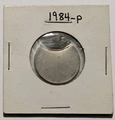 1984-P Philadelphia Jefferson Nickel Off Center Strike Over 75% Error  - Image 1 of 3