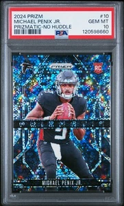 2024 Panini Prizm - Prizmatic Michael Penix Jr. #10 No Huddle Prizm (RC) - Picture 1 of 2