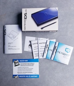 Nintendo DS Lite Kobalt/Schwarz Nur Verpackung und Handbücher - Bild 1 von 7