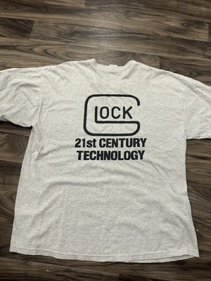 Camiseta Vintage Años 90 Y2K Glock 21st Century Technology Gris XL Promo Foto 1 de 4