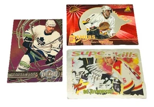 NHL Ice Hockey Cards 3 Cards ( Wndel Clark• Pavel Bure • Ed Jovanovski ) - Picture 1 of 2