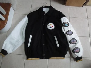 HTF Vintage Pittsburg Steelers 4-Time Super Bowl Champions LTD ED Mens Jacket - Picture 1 of 11