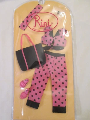 Pink N Dots Horsman 14" Rini Muñeca Conjunto Nuevo en Paquete Pendientes Cortos Top Zapatos Pantalones Bolso Foto 1 de 4