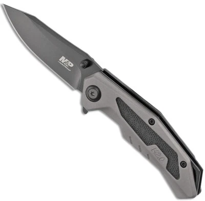 Smith & Wesson M2.0 M&P Flipper Knife 2.76" Black Plain Drop Point 1100040 - Image 1 of 2