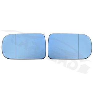 2Pcs For BMW E38 E39 520I 528I 728I 730I 735I Car Blue Mirror Glass Heated - Picture 1 of 8