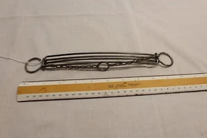 Antiguo percha de metal deslizante extensible de viaje vintage Pt 16 de junio de 1903 - Imagen 1 de 5