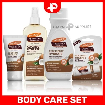 Palmer's Coconut Oil Body Care Set, Body Lotion Body Oil Hand Cream Lip Balm - Image 1 of 4