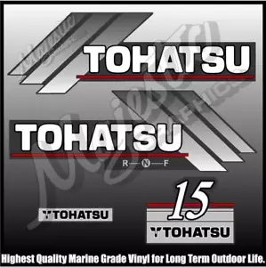 TOHATSU 15 hp - OUTBOARD DECALS - Bild 1 von 1