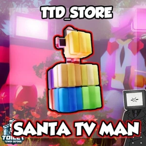 🚽 Santa TV Man Unit in Toilet Tower Defense Roblox | CHEAP AND FAST 🚽 - Photo 1/1