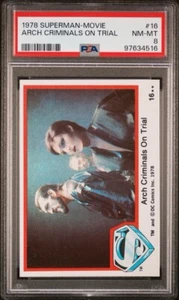 Película Topps Superman 1978 - Arch Criminals en juicio #16 - PSA 8 casi nuevo-como nuevo - Imagen 1 de 2