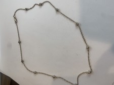 SONIA BITTON STERLING SILVER Stationary NECKLACE 18”