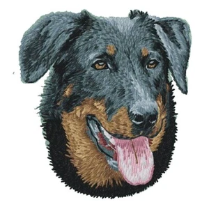 Parche bordado Beauceron, Berger de Beauce, pastor francés tamaño 2" 3" y 4" - Imagen 1 de 2