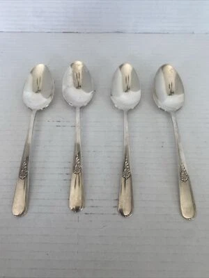Vintage Holmes & Edwards Youth silverplate Set of 4 Tablespoons - Image 1 of 4