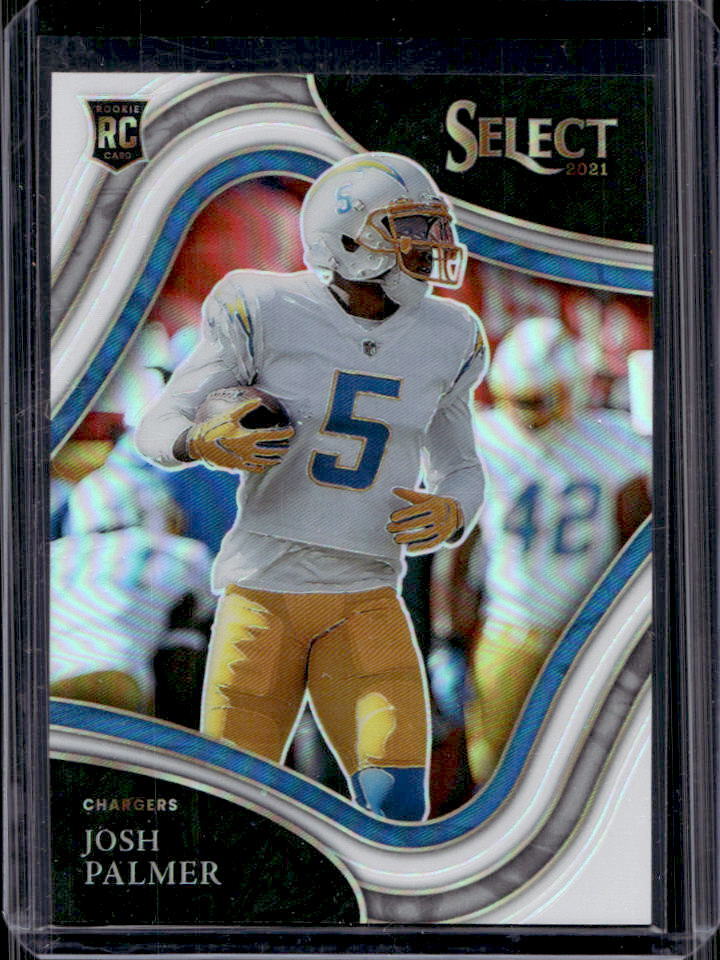 2021 Select Josh Palmer Field Level White Prizm Rookie RC #04/35 Chargers