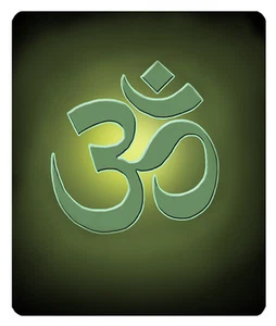 4-OHM Hindu Life Symbol 2"x 3" Decals Bumper Stickers Personalize Any Name-Text - Picture 1 of 2