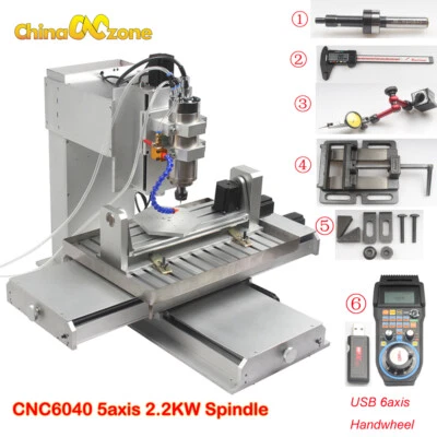 6040 5axis CNC Router Engraving Machine Pillar Type Metal Copper Milling Machine - Image 1 of 4