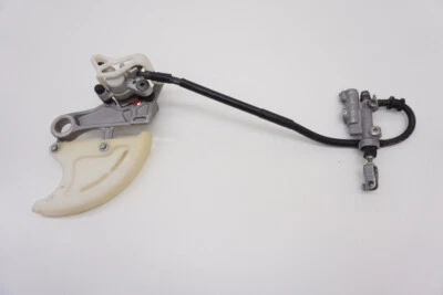 CRF450R 2005 conjunto de freno trasero pinza OEM cilindro maestro frenos Honda CRF Foto 1 de 4