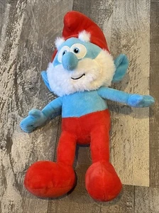 PAPA SMURF PLUSHIE 12 INCH NANCO PLUSH STUFFED ANIMAL SMURFS FAST SHIPPING OG - Picture 1 of 8