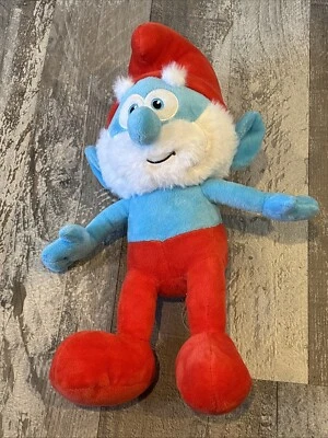 PAPA SMURF PLUSHIE 12 INCH NANCO PLUSH STUFFED ANIMAL SMURFS FAST SHIPPING OG - Image 1 of 4