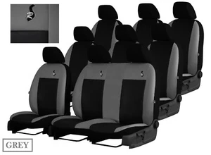 Maßgefertigte Eco-Leder Sitzbezüge RENAULT für TRAFIC MINIBUS 9 SITZER 2014-2025 - Bild 1 von 11