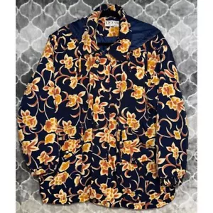 Vintage Ocean Top Fashion Puffjacke mit Kapuze Blumen Gr. 2XL Coastal Granny Core Cozy - Bild 1 von 5